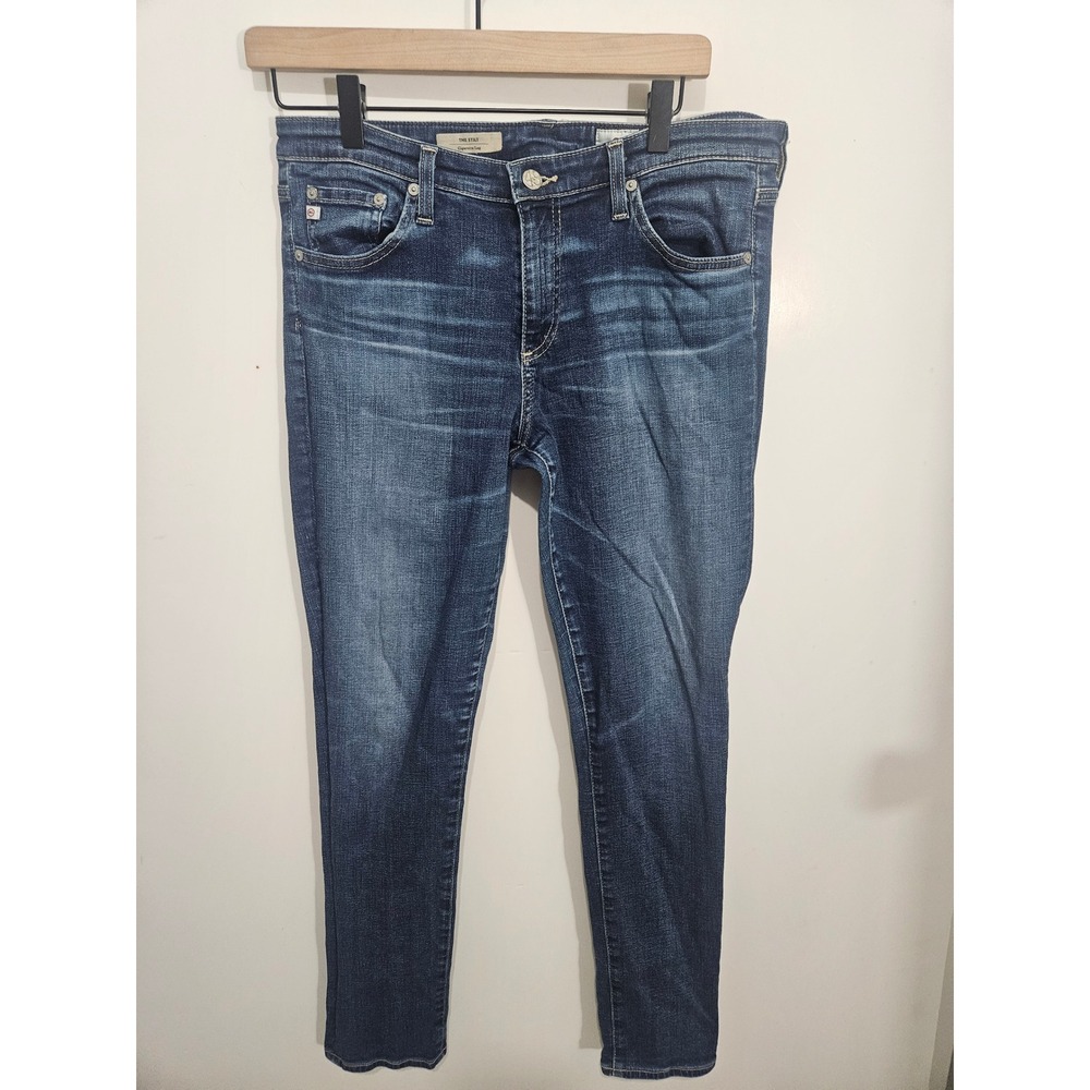 AG Adriano Goldschmied The Stilt Cigarette‎ Leg Dark Wash Jeans Size 31 x 28